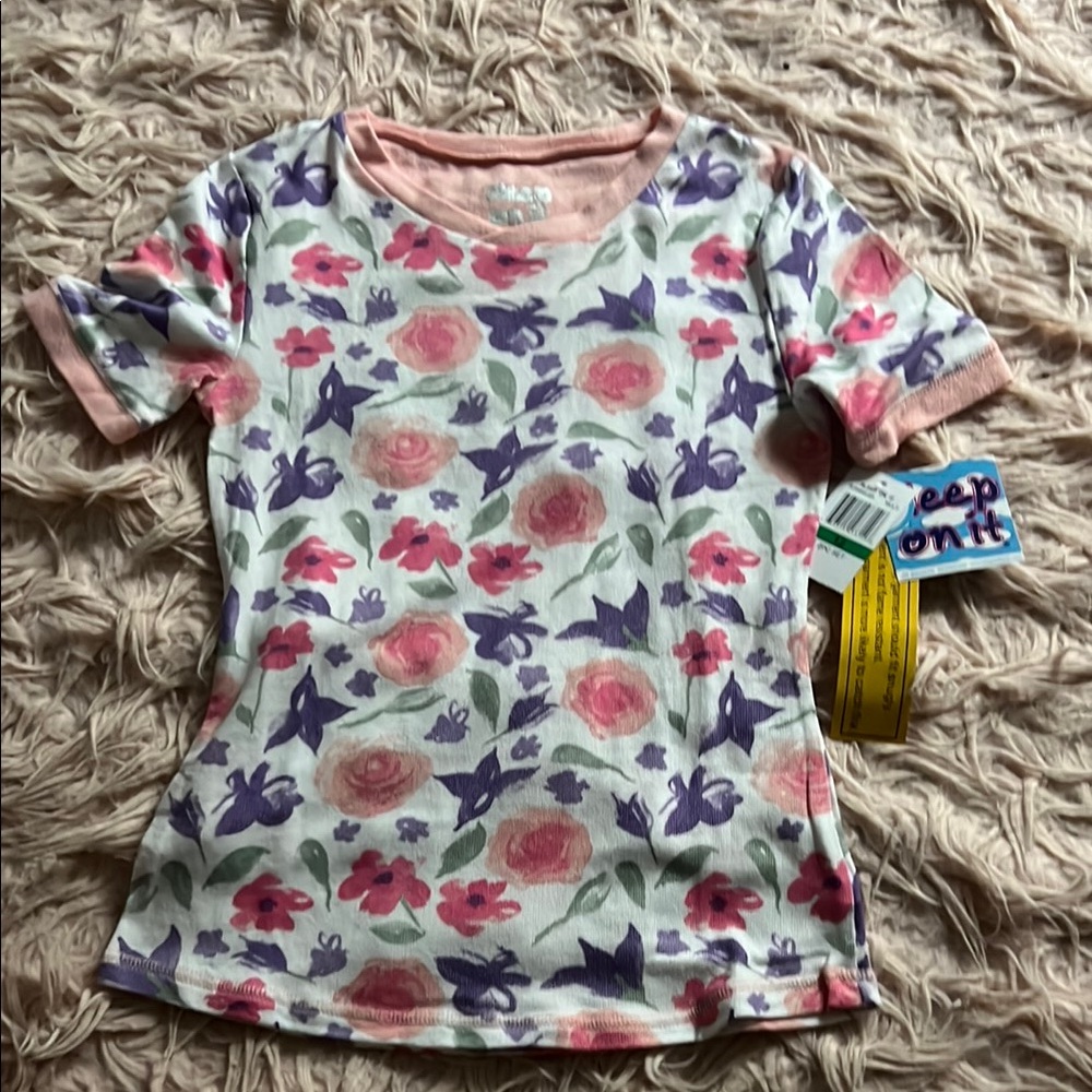 Floral Pink and Purple Sleep Set